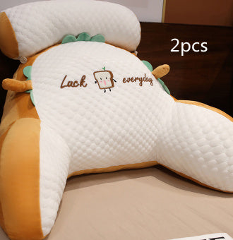 Sofa Fluffy Cushion Luncheon Pillow Triangle Reading Cushion Bedside Soft Large Backrest Lumbar Cushion Office Chair Cushion - MANDOTOS