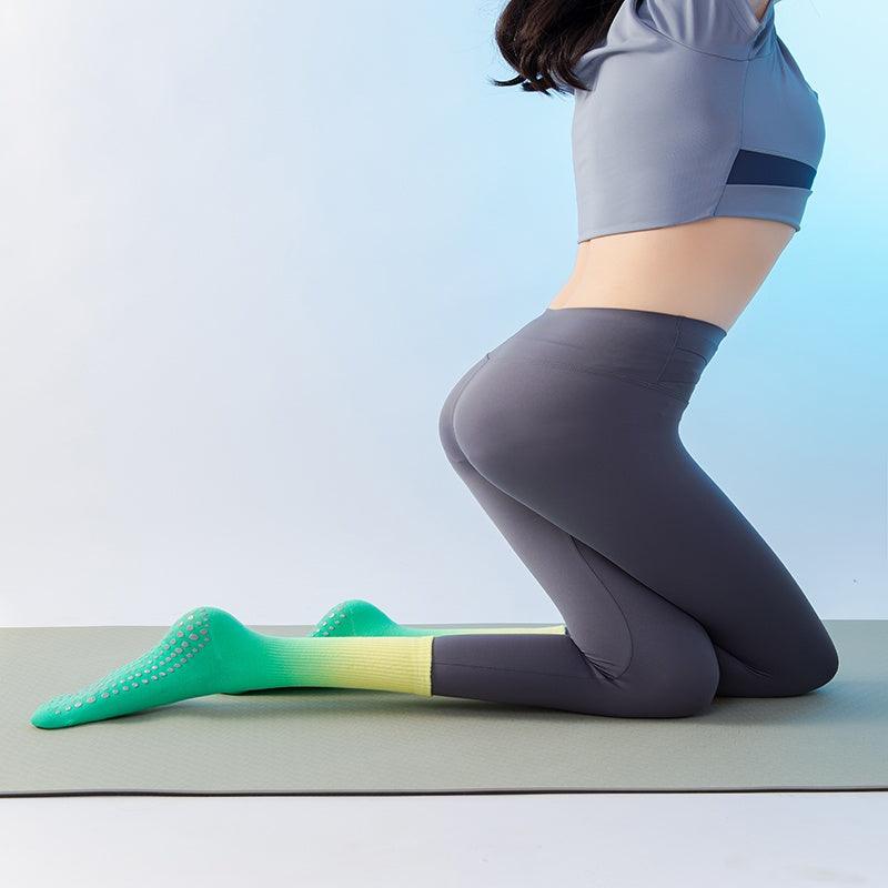 10 Pairs Women Yoga Socks Non-Slip Grips Straps For Added Balance And Stability Ideal For Pilates Pure Barre Ballet Dance Barefoot Workout - MANDOTOS