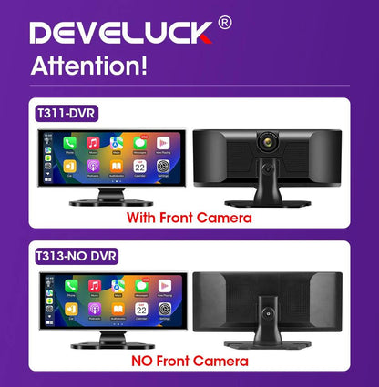 10/11.26 inch Dash Cam 4K Car DVR Wireless Carplay & Android Auto GPS Navigation Video Recorder Dashboard Dual Lens Wifi FM AUX - MANDOTOS