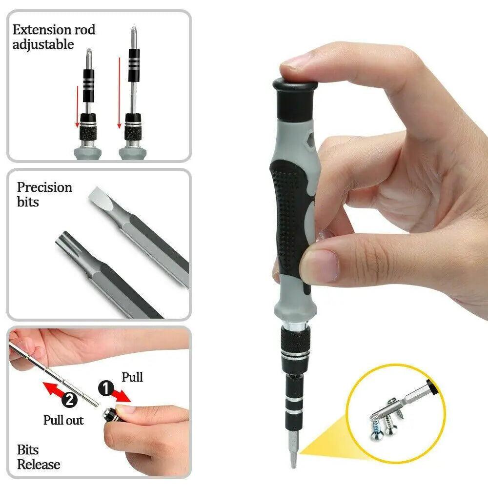 117-Piece Magnetic Screwdriver Kit for iPhone & MacBook - MANDOTOS