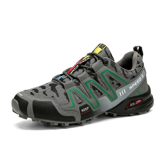Ancient Energy men's hiking shoes with non-slip soles, durable safety toe, and tactical design for outdoor trekking and climbing.