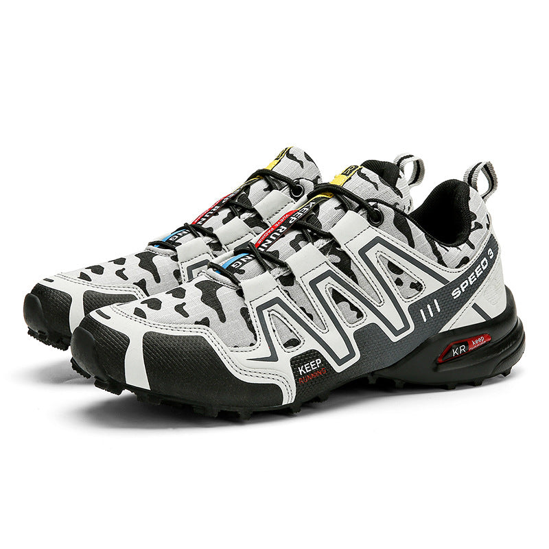 Ancient Energy men's hiking shoes with non-slip soles, safety toe, durable trekking design, suitable for climbing and outdoor activities.