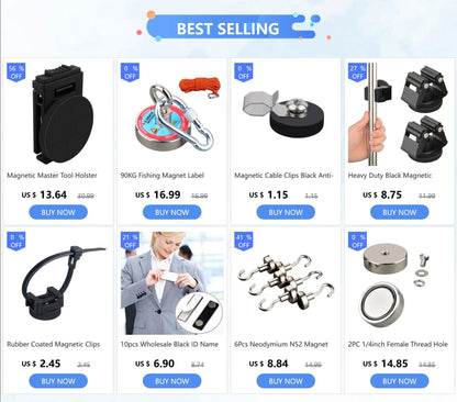 180KG 300KG 500KG Fishing Magnet Label Design Salvage Magnet World Large Neodymium N52 Magnets Search 10M Rope - MANDOTOS