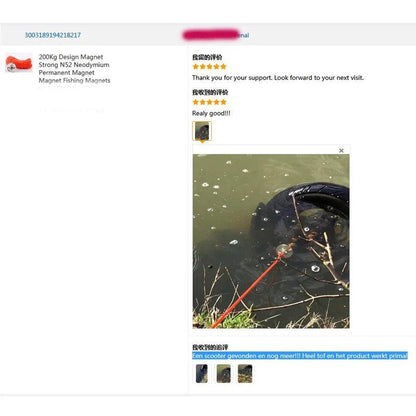180KG 300KG 500KG Fishing Magnet Label Design Salvage Magnet World Large Neodymium N52 Magnets Search 10M Rope - MANDOTOS