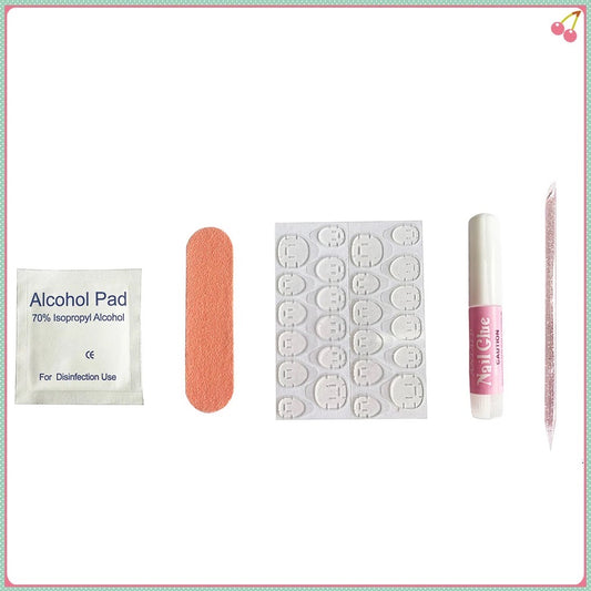 10 PCS Handmade Press-On Nails - Chic & Reusable Designs - MANDOTOS