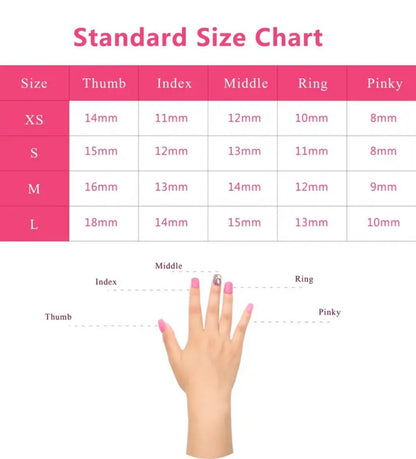 10PCS Handmade Luxurious Bling Press-On Nails - MANDOTOS