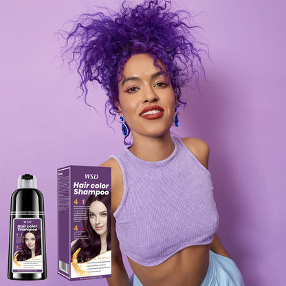 Revive & Shine 3-in-1 Black Hair Dye Shampoo - MANDOTOS