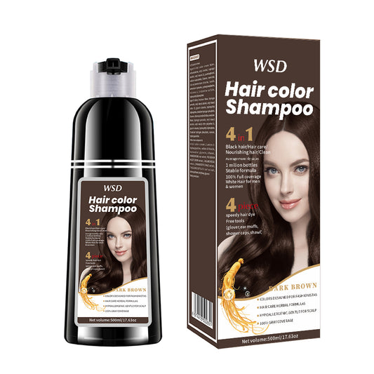 Revive & Shine 3-in-1 Black Hair Dye Shampoo - MANDOTOS
