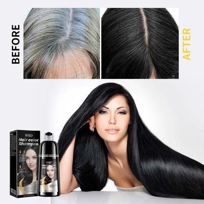 Revive & Shine 3-in-1 Black Hair Dye Shampoo - MANDOTOS