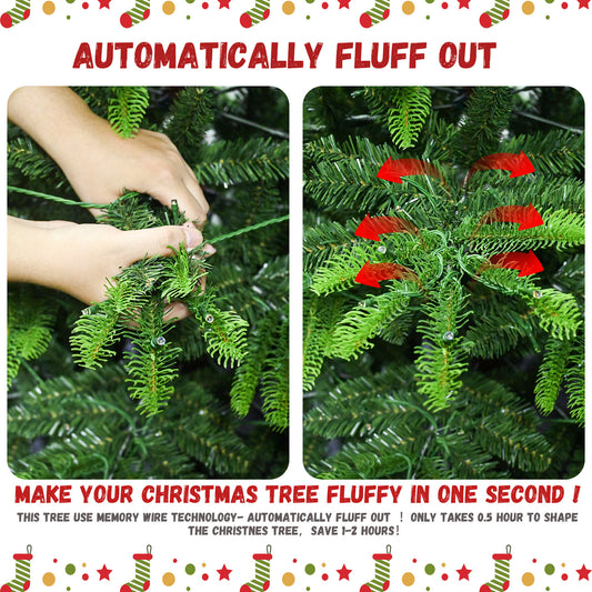 5 FT Pre-Lit Aspen Fir Artificial Christmas Tree - MANDOTOS