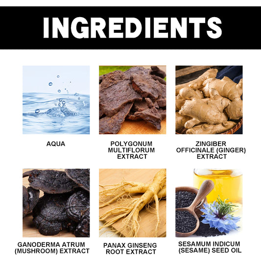 Polygonum Multiflorum Essence Black Hair Shampoo - MANDOTOS