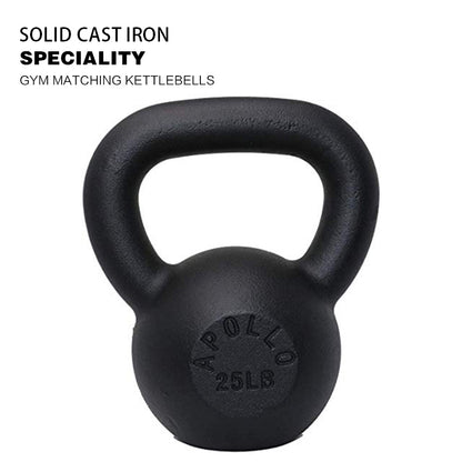 A4A 25LB Powder Coated Cast Iron Kettlebell - MANDOTOS