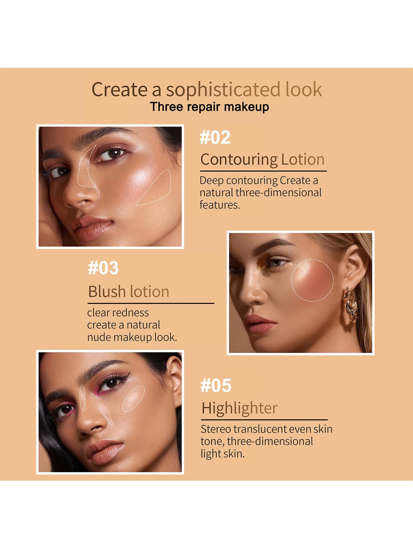 3-Piece Liquid Contour Beauty Wand Set - MANDOTOS