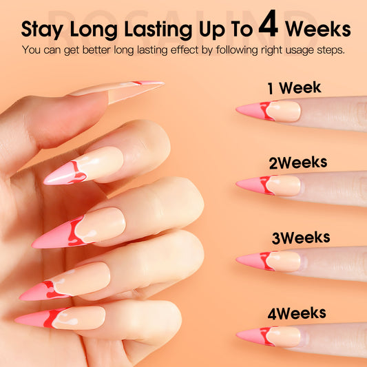 ROSALIND 6-Piece Light Nude Gel Nail Polish Set - MANDOTOS