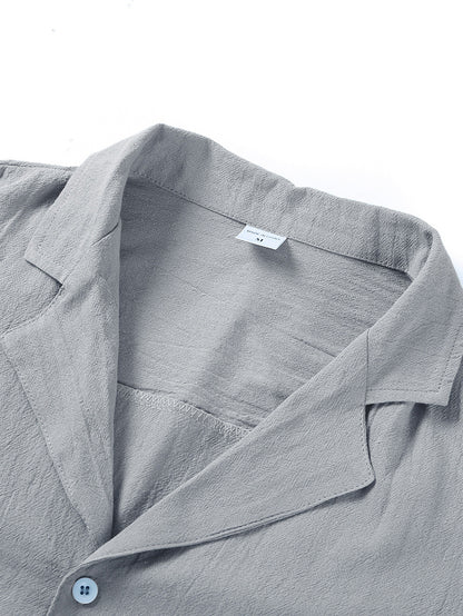 Men's Casual Beach Shirt - Short Sleeve Button Down for Effortless Summer Style