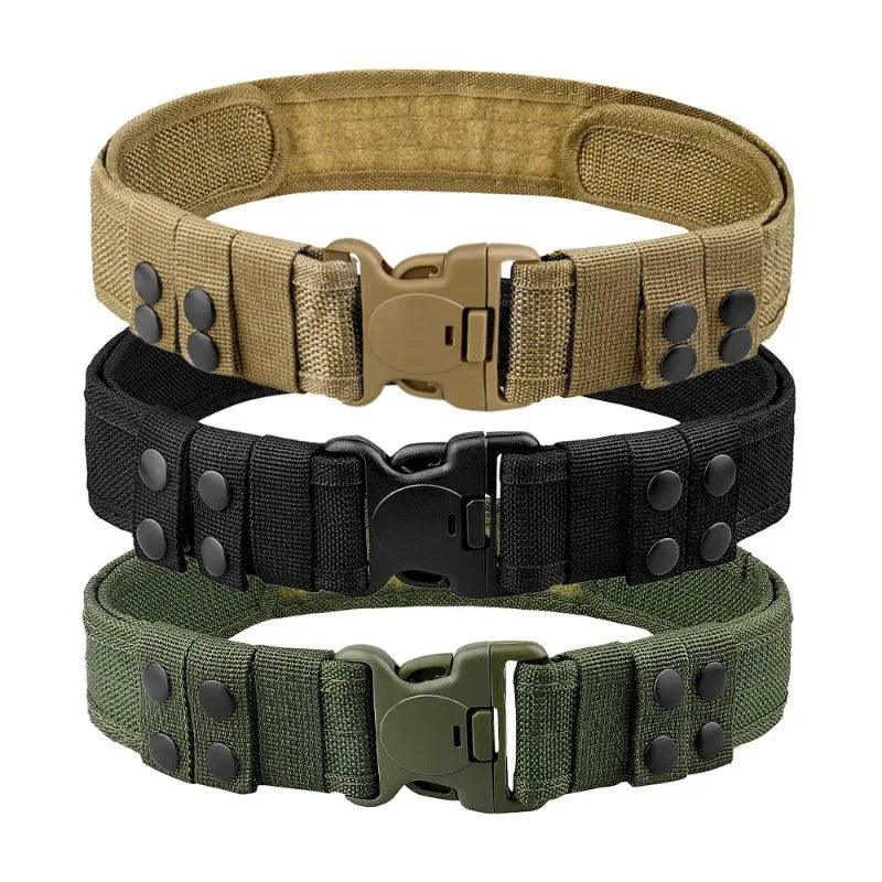 1pc Quick Release Tactical Belt for Men Fashion Style Combat Belt for Outdoor Activities and Fishing - MANDOTOS