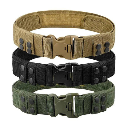 1pc Quick Release Tactical Belt for Men Fashion Style Combat Belt for Outdoor Activities and Fishing - MANDOTOS