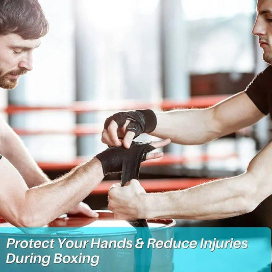 2 Rolls 2.5M Cotton Boxing Bandage Sports Strap Sanda Gauntlets MMA Hand Gloves Wraps Belt Wraps Bandage For Competition - MANDOTOS