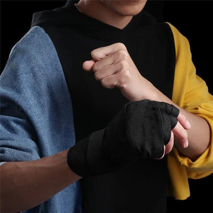2 Rolls 2.5M Cotton Boxing Bandage Sports Strap Sanda Gauntlets MMA Hand Gloves Wraps Belt Wraps Bandage For Competition - MANDOTOS