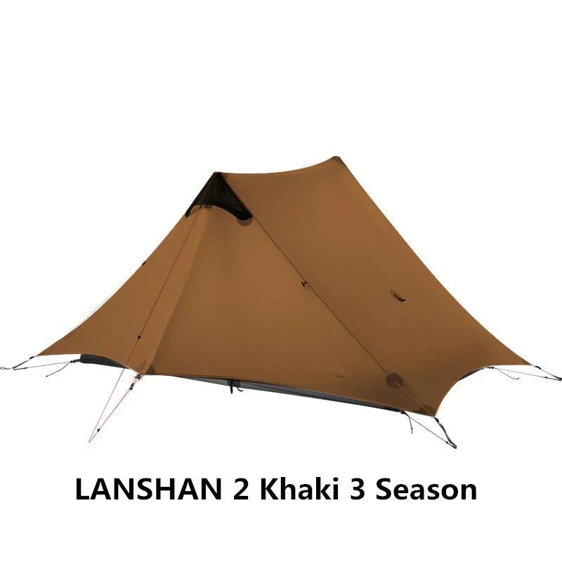 2021 FLAME'S CREED LanShan 2 Person Outdoor Ultralight Camping Tent 3 Season Professional 15D Silnylon Rodless Tent - MANDOTOS