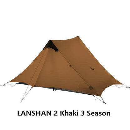 2021 FLAME'S CREED LanShan 2 Person Outdoor Ultralight Camping Tent 3 Season Professional 15D Silnylon Rodless Tent - MANDOTOS