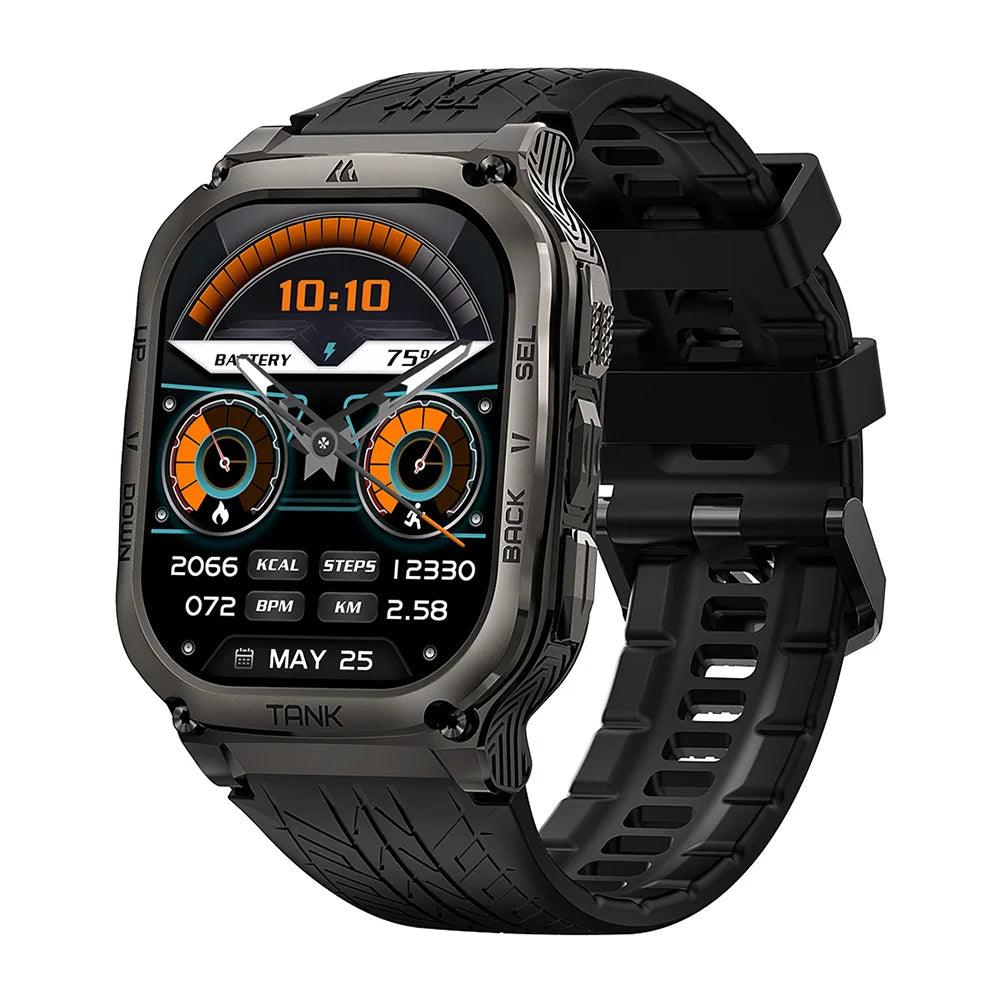 2024 KOSPET TANK M3 Smartwatches For Men Women Rugged Smart Watch 480mAh AOD Bluetooth Fitness Electronic Digital AMOLED Watches - MANDOTOS