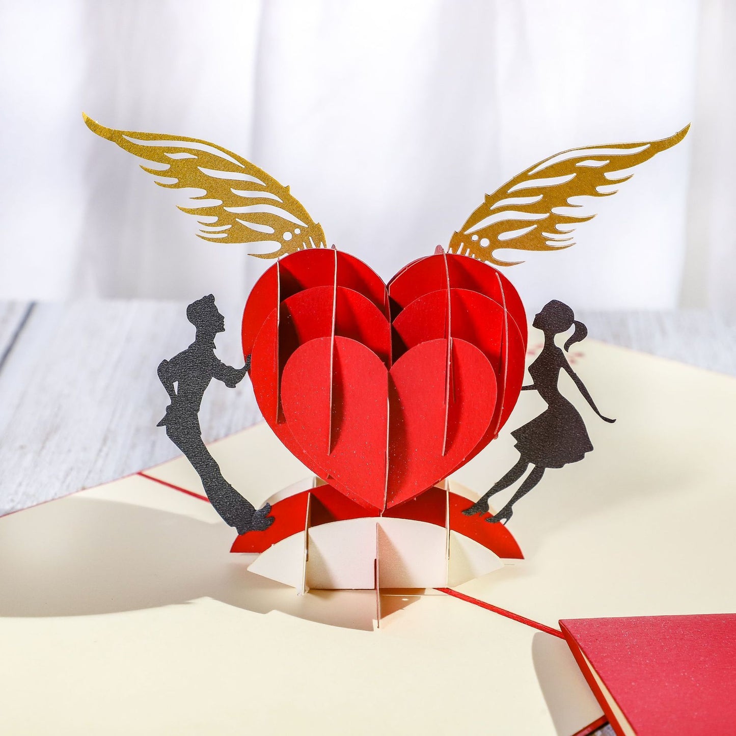 3D Engagement Cards Lovers Wedding Invitation Greeting Cards Laser Cut Valentine's Day Gift Anniversary Card Wholesale - MANDOTOS