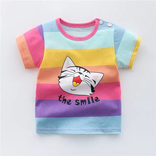Children's cotton T-shirt by Ancient Energy, featuring a soft, breathable fabric and colorful design suitable for kids.