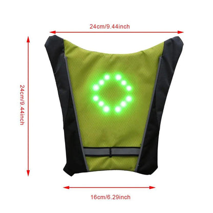 BrightRide LED Cycling Vest with Storage - MANDOTOS