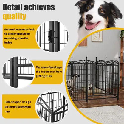 32-Inch Heavy-Duty Pet Playpen - MANDOTOS