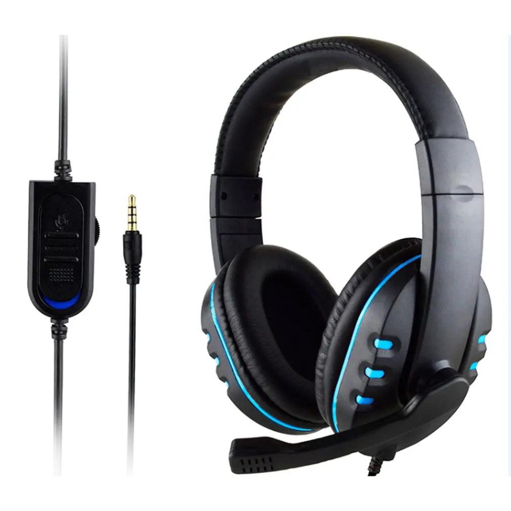 3.5mm Wired Gaming Headphones Game Headset Noise Cancelling Earphone with Microphone Volume Control for PS4 Play Station 4 PC - MANDOTOS