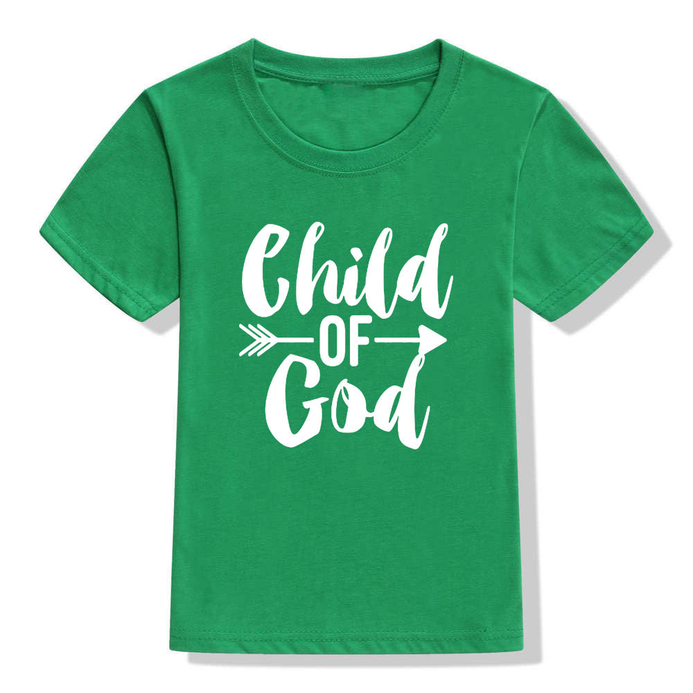 Kids' Christian short sleeve holiday faith shirt by Ancient Energy featuring colorful holiday-themed design for children