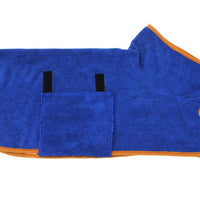 Absorbent Pet Bathrobe With Waist-wrapped Microfiber