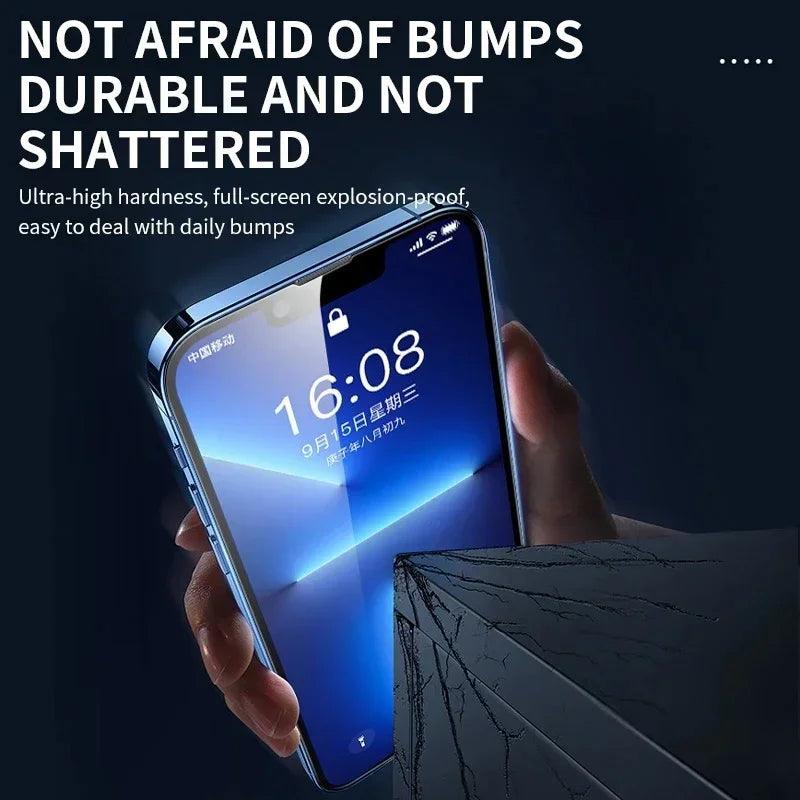 3Pcs Tempered Glass for iPhone 14 13 12 11 15 Pro Max Mini Screen Protector for iPhone XR X XS MAX 7 8 Plus 16 Protective Glass - MANDOTOS