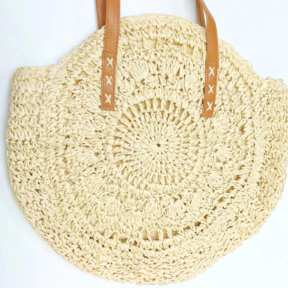 Summer Isle Straw Tote - MANDOTOS