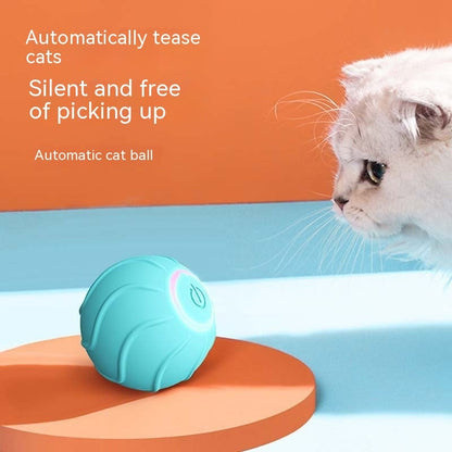 Smart Cat Toys Rolling Ball Pet Cat Owner Interactive Pets Toys Automatic Bouncing Ball USB Self Hi Teasing Kittens Jumping Ball - MANDOTOS