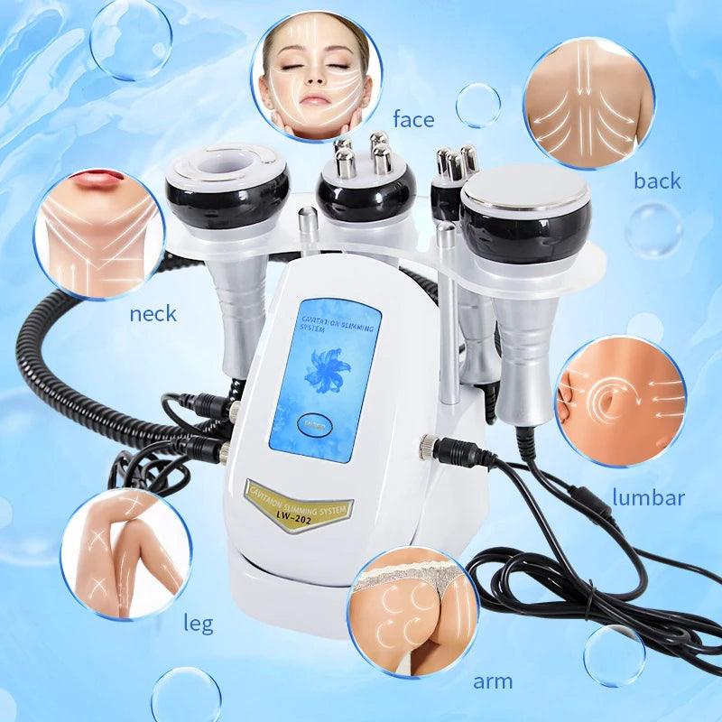 40K 4IN1 Cavitation Body Slimming Machine Beauty Device Facial Massager Skin Tighten Face Lifting Vacuum Suction - MANDOTOS