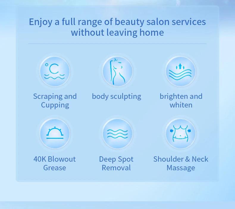 40K 4IN1 Cavitation Body Slimming Machine Beauty Device Facial Massager Skin Tighten Face Lifting Vacuum Suction - MANDOTOS