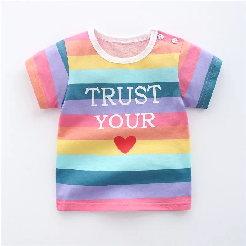 Children's cotton T-shirt by Ancient Energy featuring a comfortable fit and soft fabric, suitable for kids' casual wear.