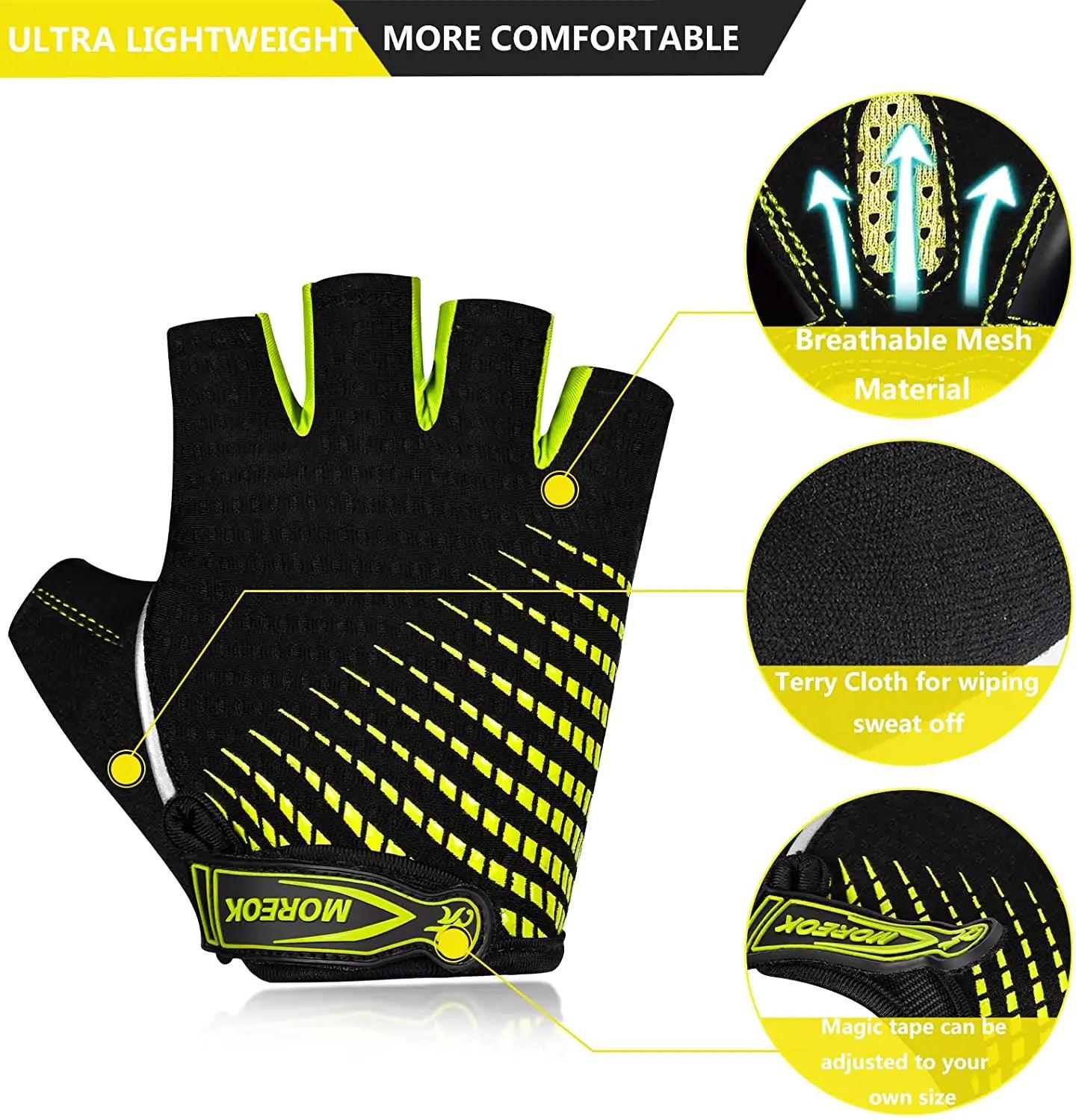RideGuard Half Finger Cycling Gloves - MANDOTOS