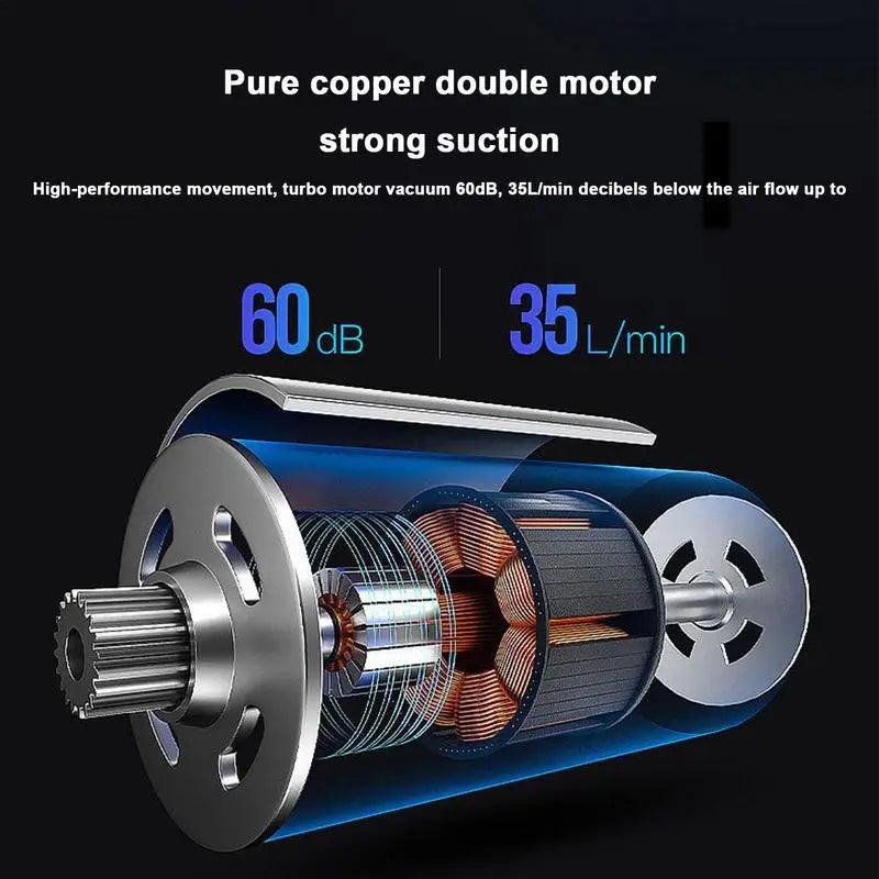 5500Pa ABS Auto Handheld Vacuum Cleaner, Car Accessories Novelties, Powerful Wireless Car Vacuum Cleaner, Car Gadgets, 1200mAh - MANDOTOS