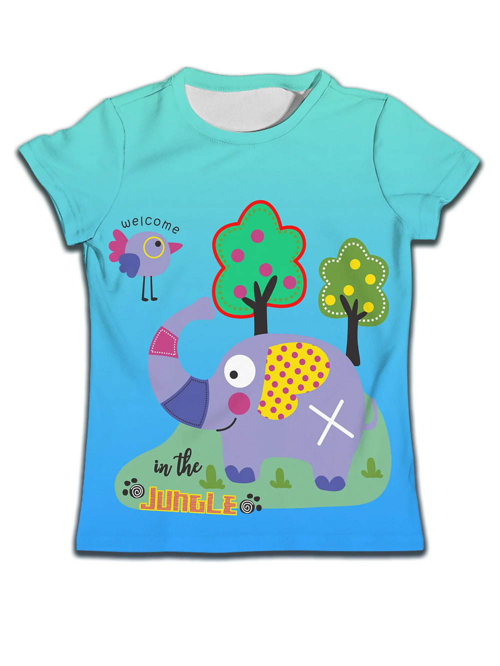 Children's boy's casual T-shirt by Ancient Energy with a soft fabric and cute cat cartoon pattern.
