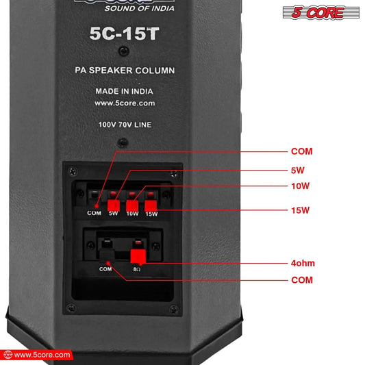 5Core 100W Indoor/Outdoor Stereo Speakers - MANDOTOS