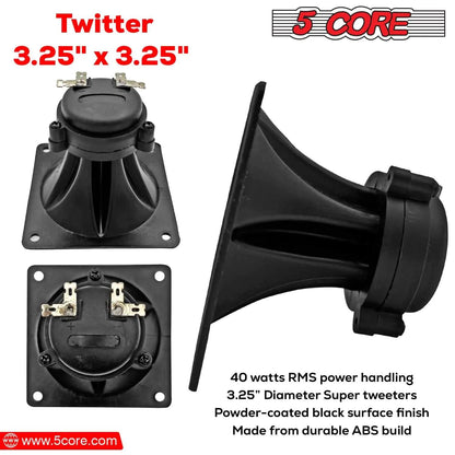 5Core 40W Square Tweeter Driver - MANDOTOS