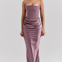 Slim Tube Top Long Dress Sexy Fashion Bandeau Backless Party Evening Dresses For Women Clothing