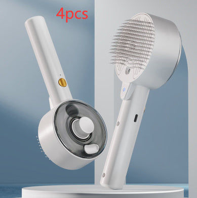 Animal Hair Remover Brush Dog And Cat Steam Brush Pet Self Cleaning Dog Brush Grooming Removes Cat Hairs Cat Dog Accessories Pet Products - MANDOTOS