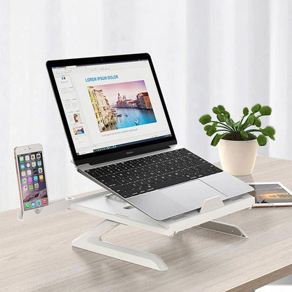 "New Laptop Stand Multifunctional Folding Lift Portable Laptop Stand Monitor Increase Rack Aluminum Alloy Base - MANDOTOS"