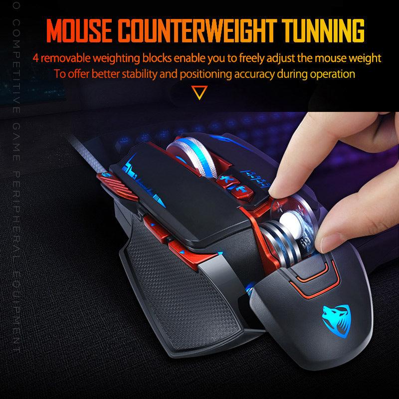"Thunder Wolf V9 gaming mouse gaming machine - MANDOTOS"