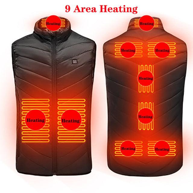 "Heated Vest Washable Usb Charging Electric Winter Clothes - MANDOTOS"