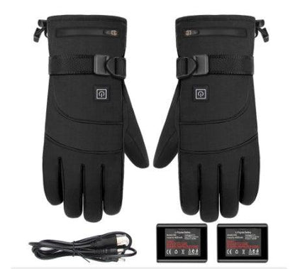 "Winter Electric Heated Gloves Motorcycle Touch Screen Gloves - MANDOTOS"